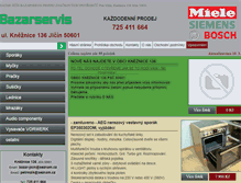 Tablet Screenshot of bazarservis.cz